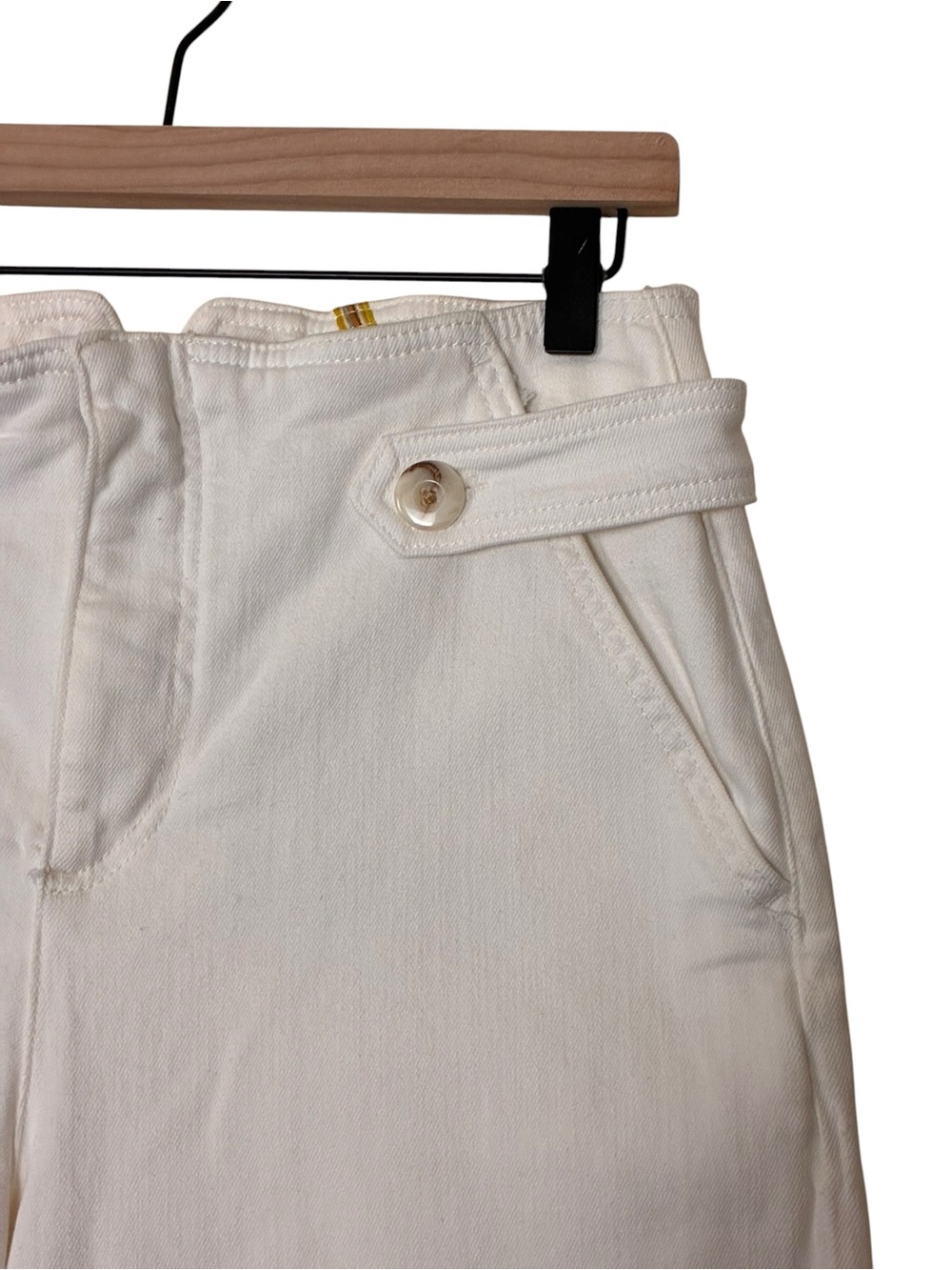 Maeve | Anthropologie LIKE NEW Cropped high rise wide leg cuffed jeans size 29 - Picture 5 of 15